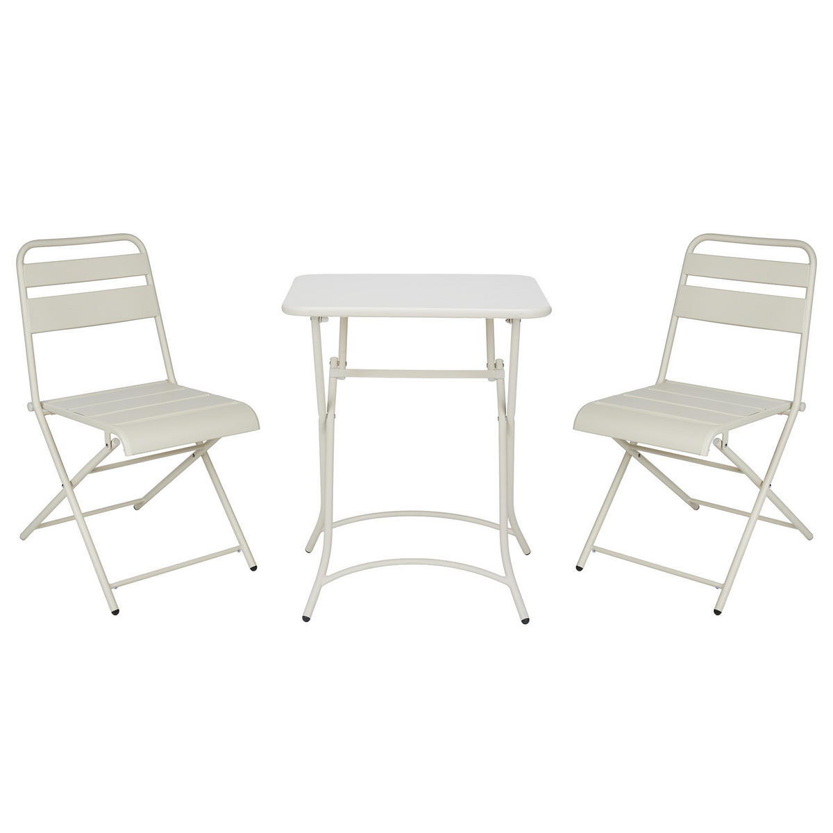 GARTENMÖBEL-SET (3-teilig) Urban One - Beige, Metall - BUTLERS