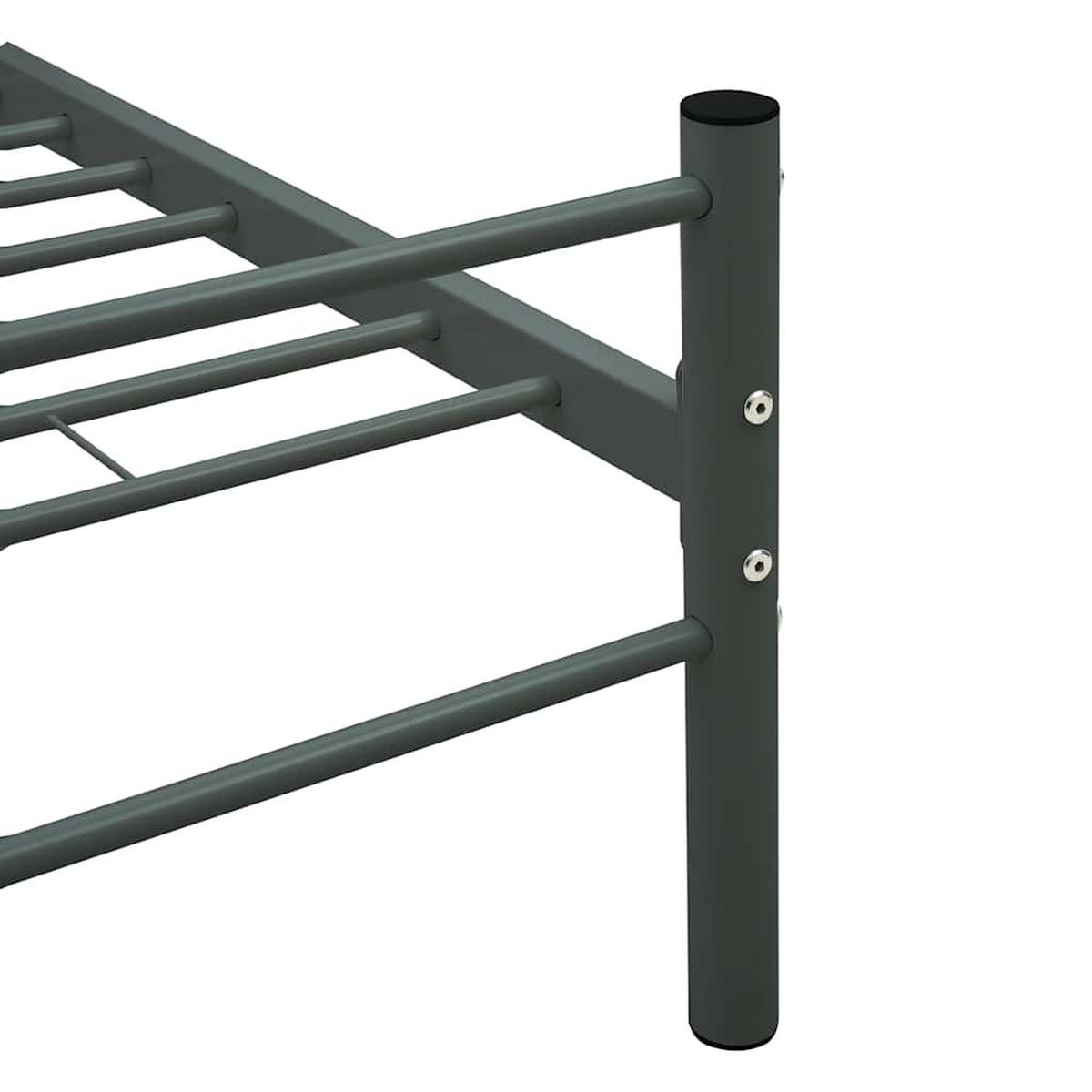 METALLBETT Hess 187/209 cm - Grau, Metall (180/200cm) - Nettlife