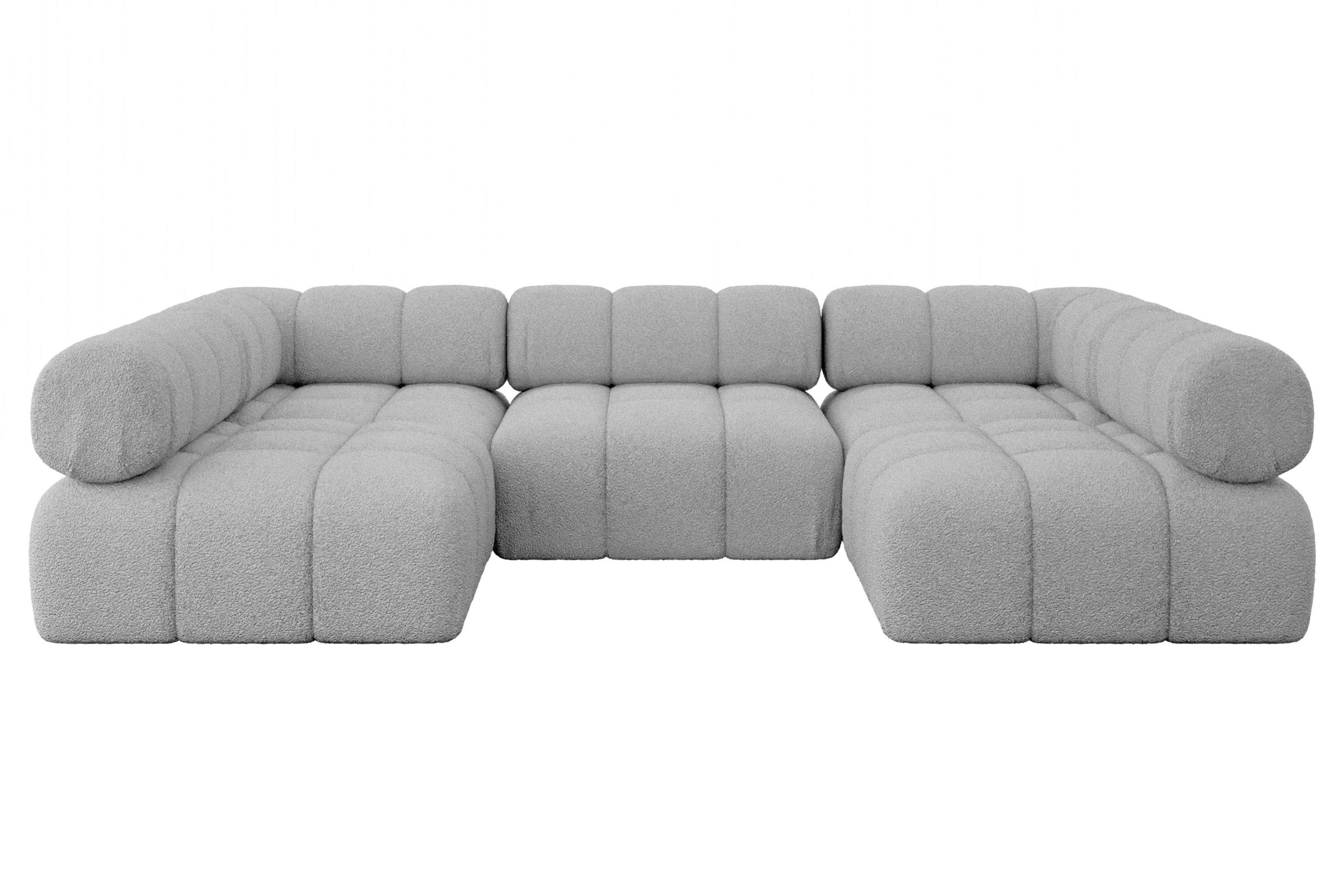 Altdecor Wohnlandschaft Hellgrau 285x70x190 cm
