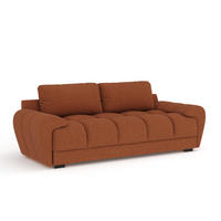 3-SITZER SOFA Peebles Kupferfarbe Webstoff - Schwarz/Kupferfarben, Holz/Holzwerkstoff (244/90/101cm) - Maison de Reve
