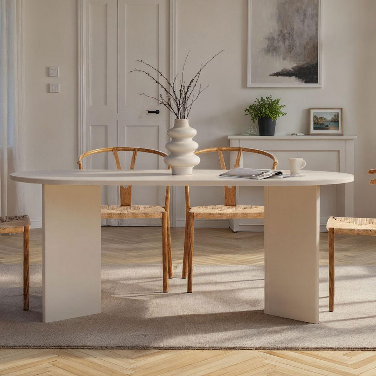 ESSTISCH - Weiss - Weiß, Holz (180/90/75cm) - Drawer