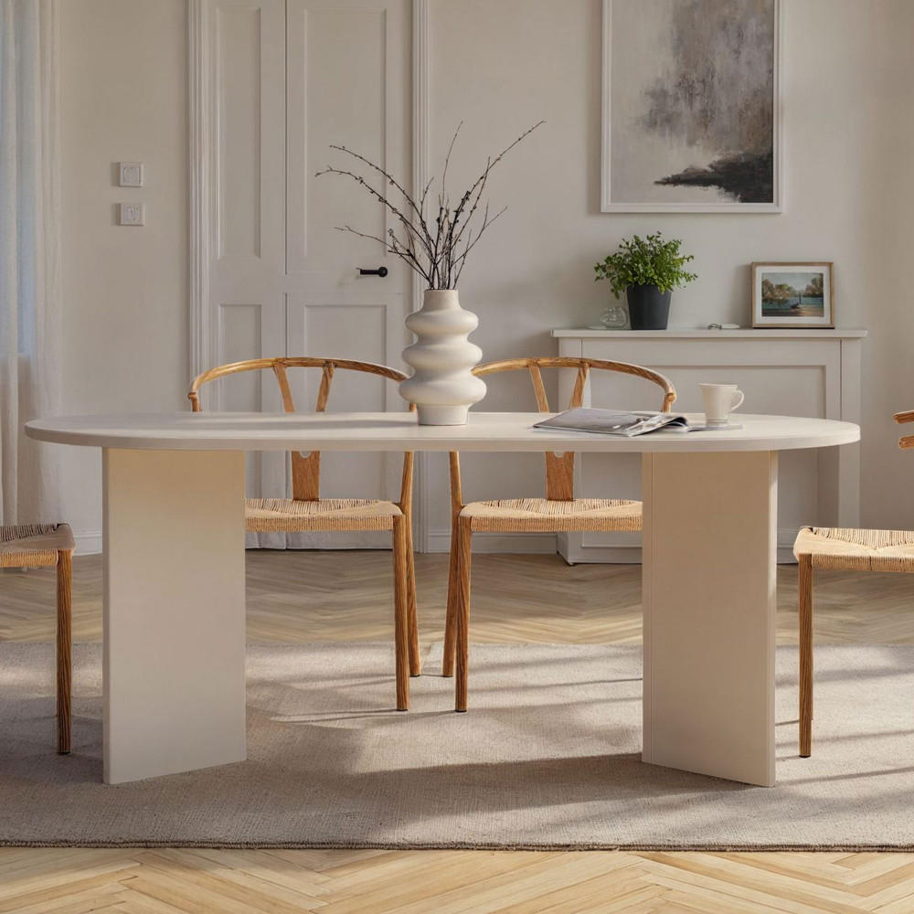 Thumbnail - Drawer Esstisch, Weiß, Holz, 90x75x180 cm, Esszimmer, Tische, Esstische