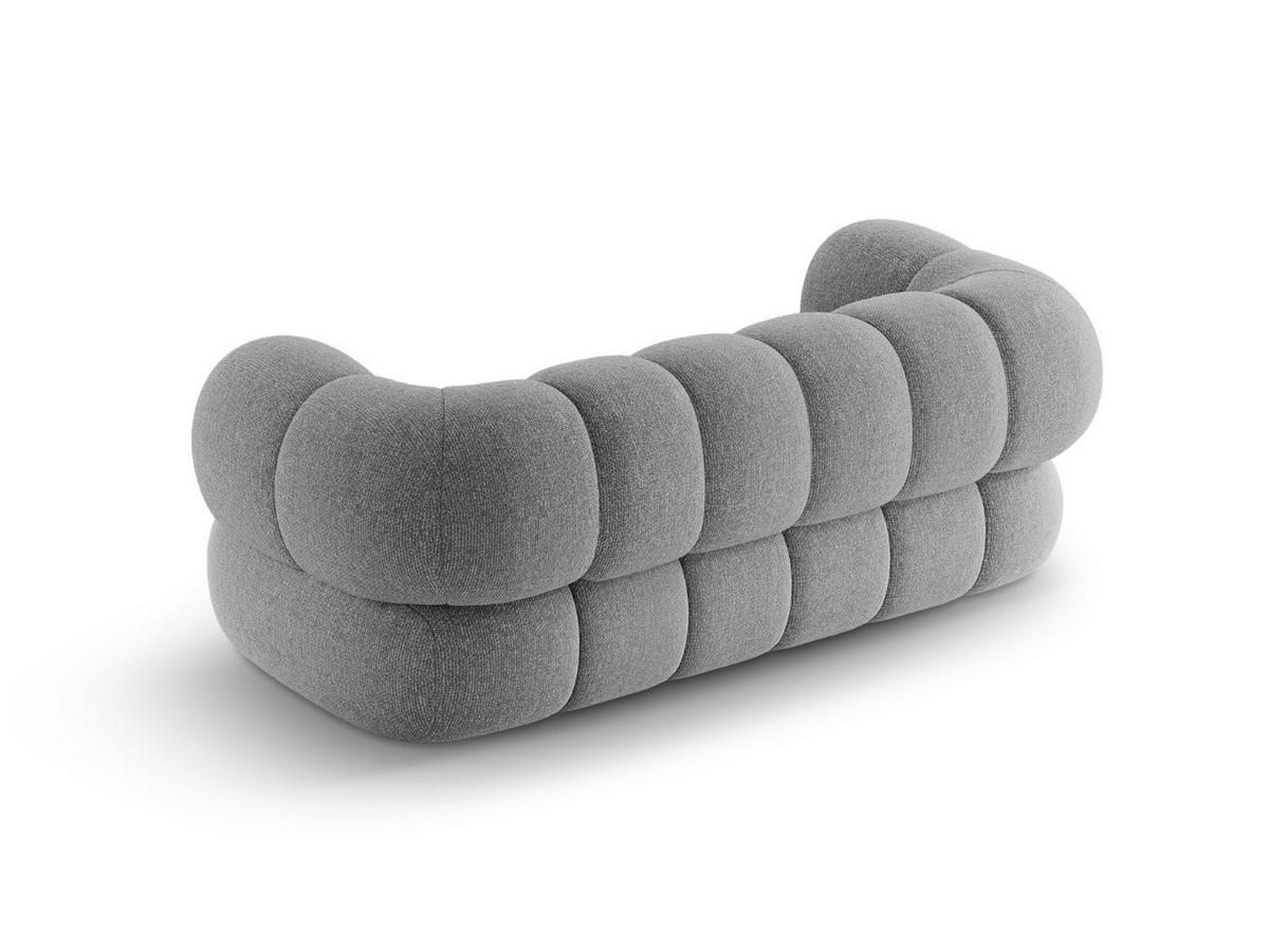 SOFA Koge aus Chenille-Stoff hellgrau 2 Sitzplätze - Hellgrau, Textil (95/70/180cm) - Cosmopolitan Design