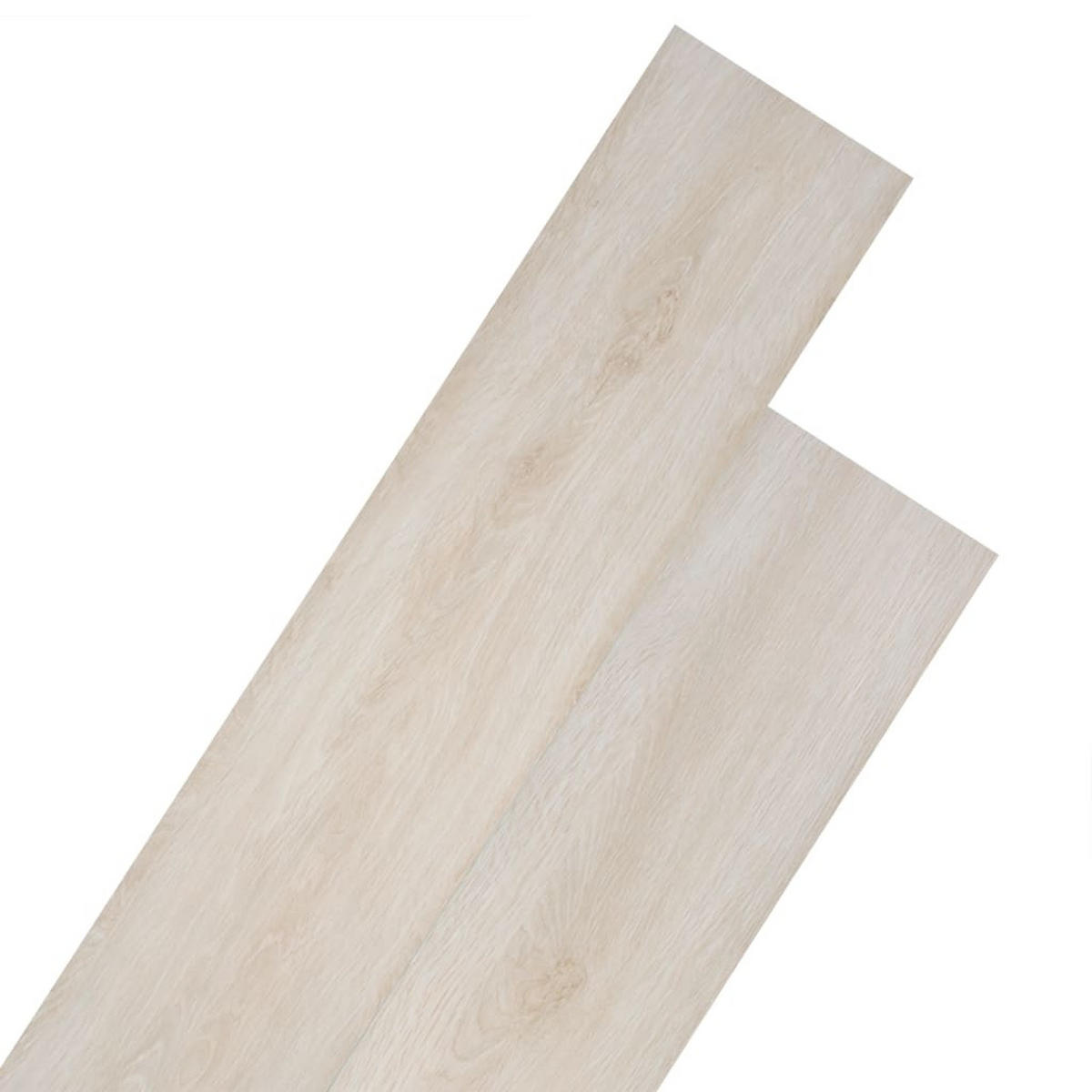 VINYLBODEN PVC-Dielen selbstklebend Hellbraun 5,02m² - Hellbraun, Kunststoff (91.5/15.2/1.3cm) - DELUKE