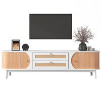 TV-SCHRANK mit Türen und Schubladen 170 cm Weiß Holzoptik - Weiß, Holzwerkstoff (39.5/46/170cm) - Beauniv