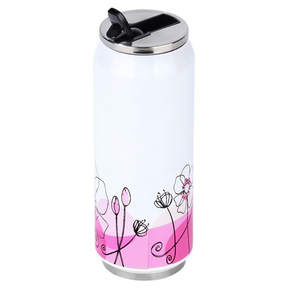 THERMOBECHER Dose Blumen 500 ml Mehrfarbig - Multicolor, Metall (0.5L) - Orion 