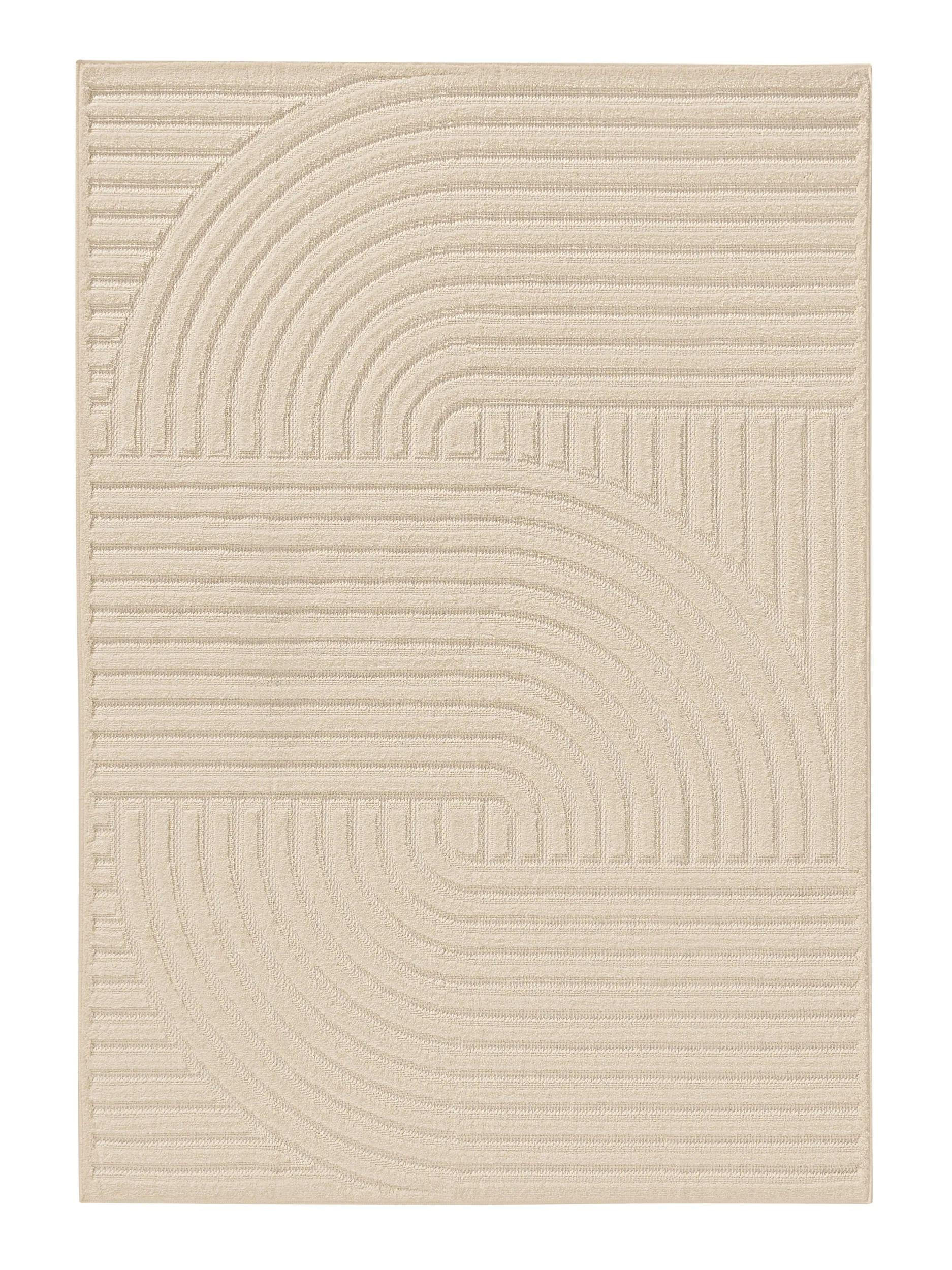 TEPPICH Leo Cream 120x170 cm - Creme, Kunststoff (120/170cm) - benuta