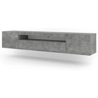 TV LOWBOARD Beton 200/42/37 - Grau, Holzwerkstoff (200/42/37cm) - RAUMHIRSCH FURNITURE