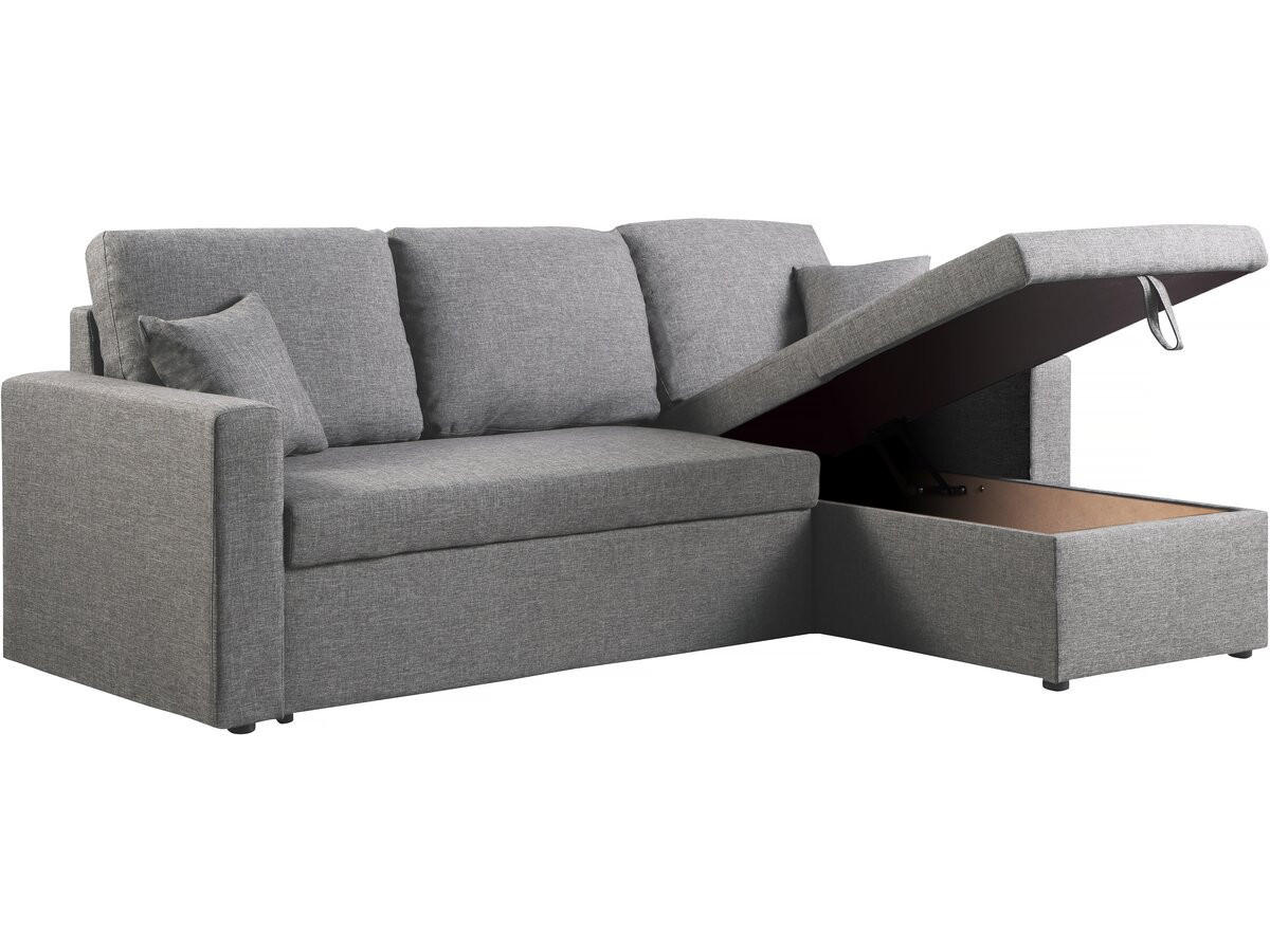 ECKSOFA alain ii Hellgrau - Grau, Textil (145/221cm) - Habitat Garten