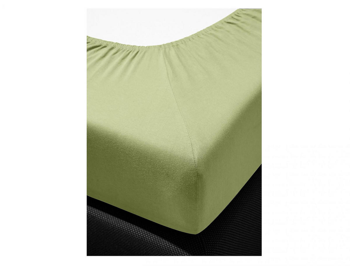 SPANNBETTTUCH JUPITER 0008 - Grün, Textil (100/200cm) - Irisette