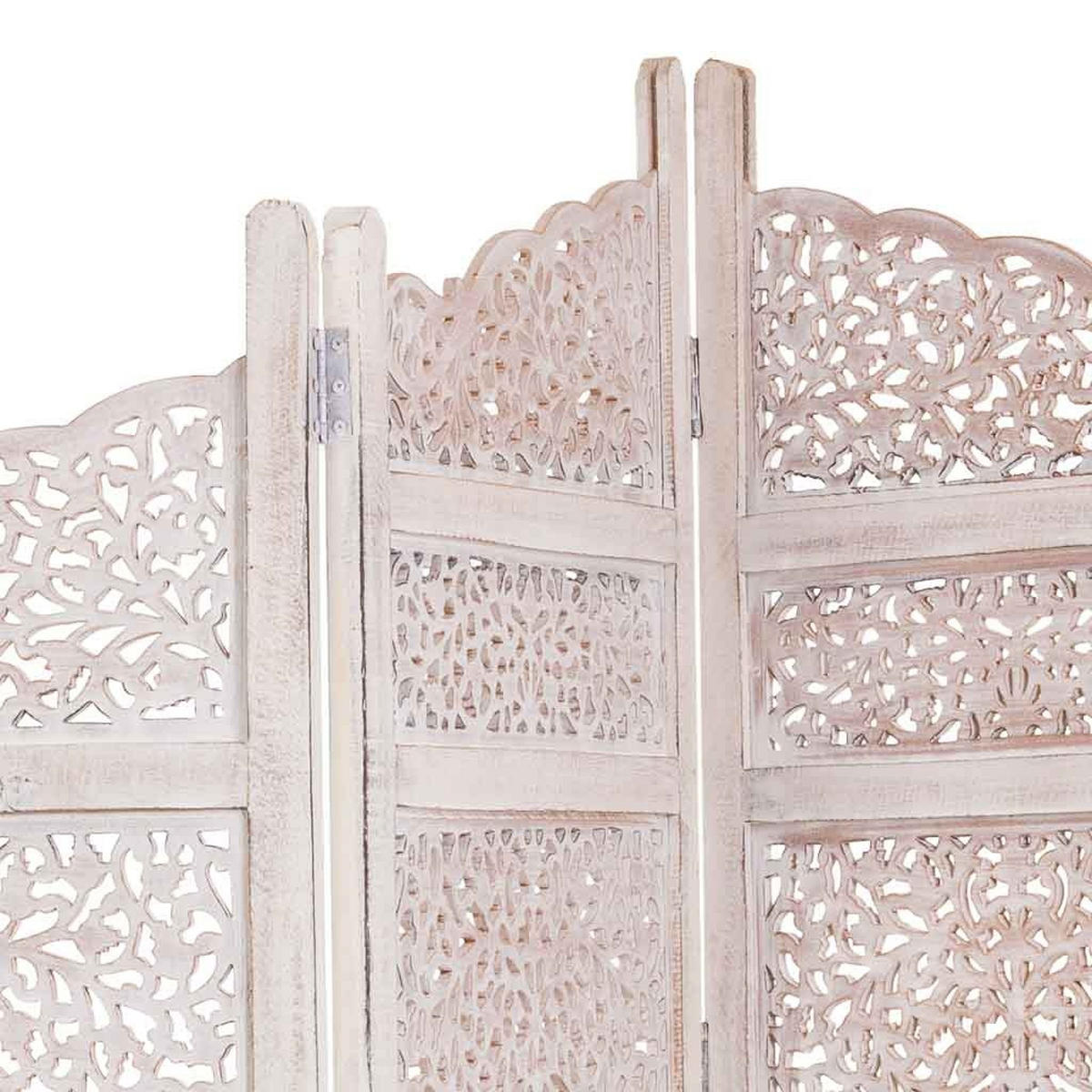 PARAVENT aus Holz, weiß, 2x180cm - Weiß, Holz (200/180/2.5cm) - Wanderlust