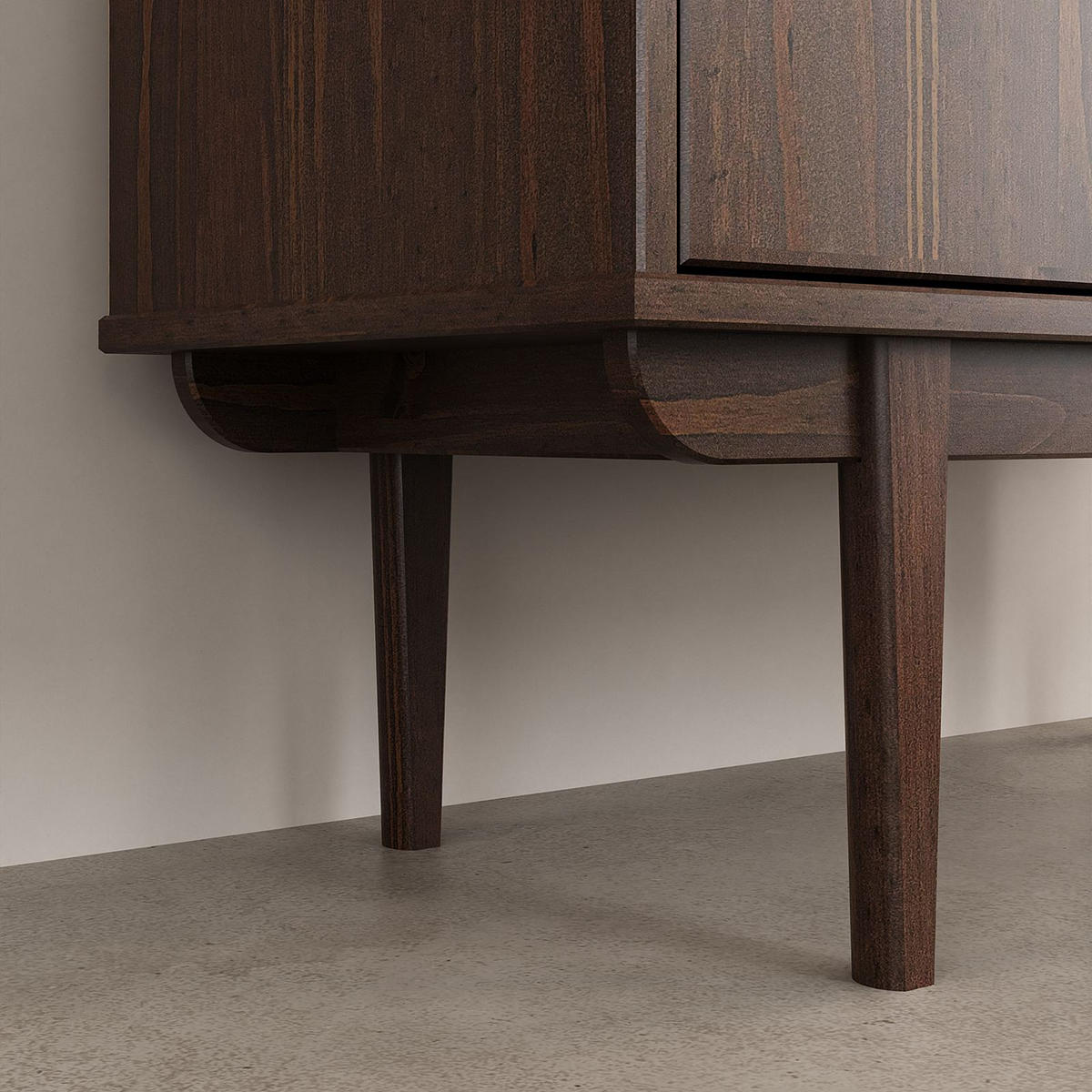 HIGHBOARD SIMONA - Nussbaumfarben, Holz (80/133/37cm) - IDIMEX