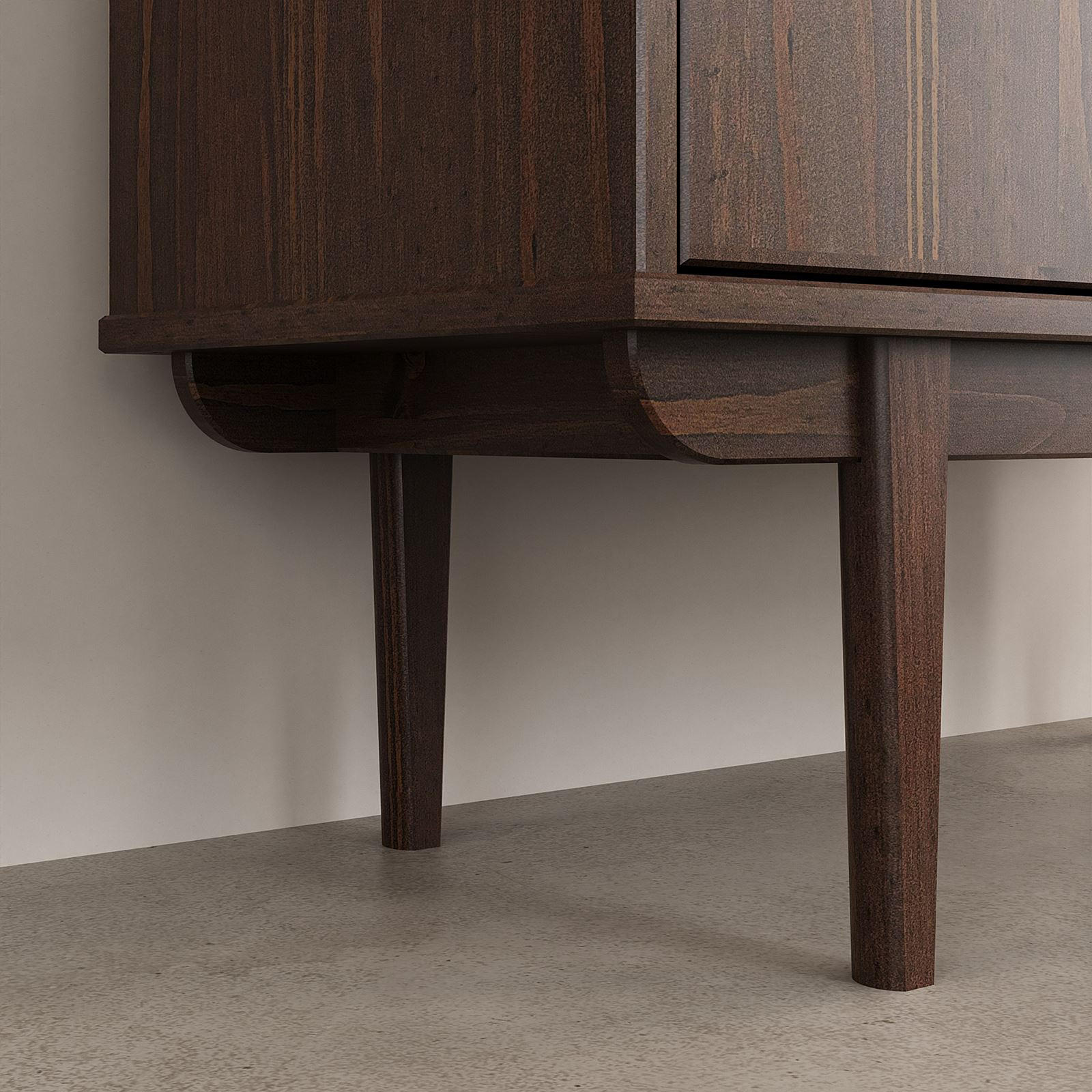 Thumbnail - Idimex Highboard, Nussbaum, Holz, Kiefer, Vintage, 80x133x37 cm, FSC Mix, Wohnzimmer, Kommoden & Sideboards, Highboards