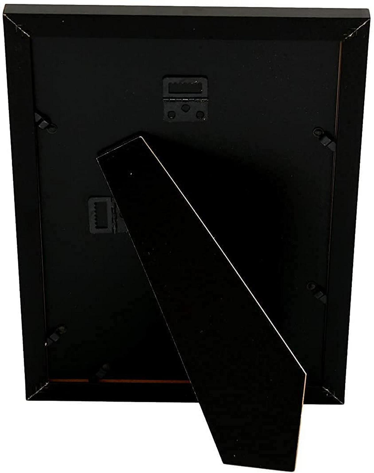 RAHMEN Set mit 4 aus MDF und Acrylglas Schutz und Aussteller für Fotografien, Bilder, Poster, Gemälde, Dekoration für Haus Farbe Schwarz A4 - Schwarz, Holz (21/3/29.7cm) - Nacnic