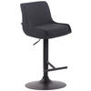 BARHOCKER Stoff schwarz - Schwarz, Textil/Metall (43/90/50cm) - CLP