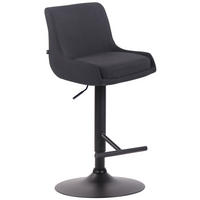BARHOCKER Stoff schwarz - Schwarz, Textil/Metall (43/90/50cm) - CLP