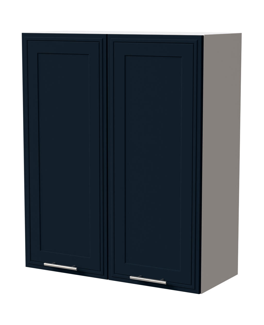 HÄNGESCHRANK Salo W4/80 Weiß / Indigo Matt 80 / 32,5 / 96cm - Weiß/Dunkelblau, Holz/Holzwerkstoff (80/96/32.5cm) - Feldmann-Wohnen