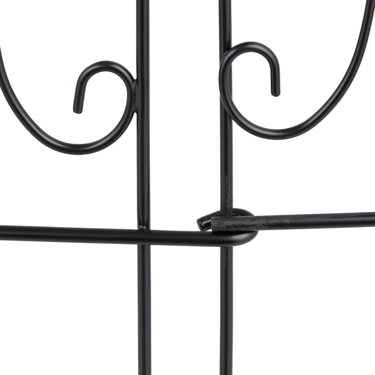 4XBEETEINFASSUNG - Schwarz, Metall (39/28.5/1cm) - Relaxdays