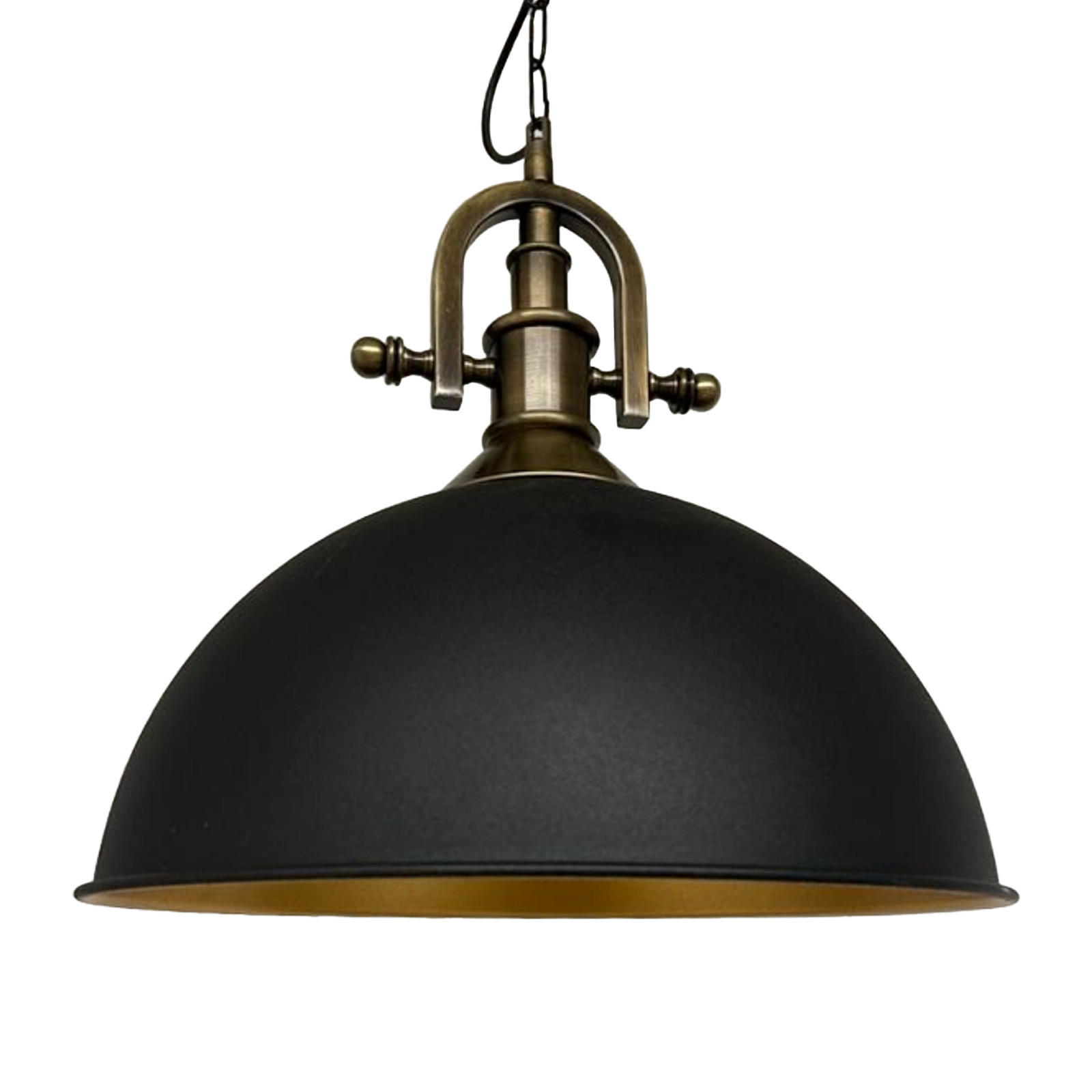 PENDELLEUCHTE Industrielle 30/20 cm - Goldfarben/Schwarz, Metall (30/20cm) - Bamyum