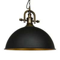 PENDELLEUCHTE Industrielle 30/20 cm - Goldfarben/Schwarz, Metall (30/20cm) - Bamyum