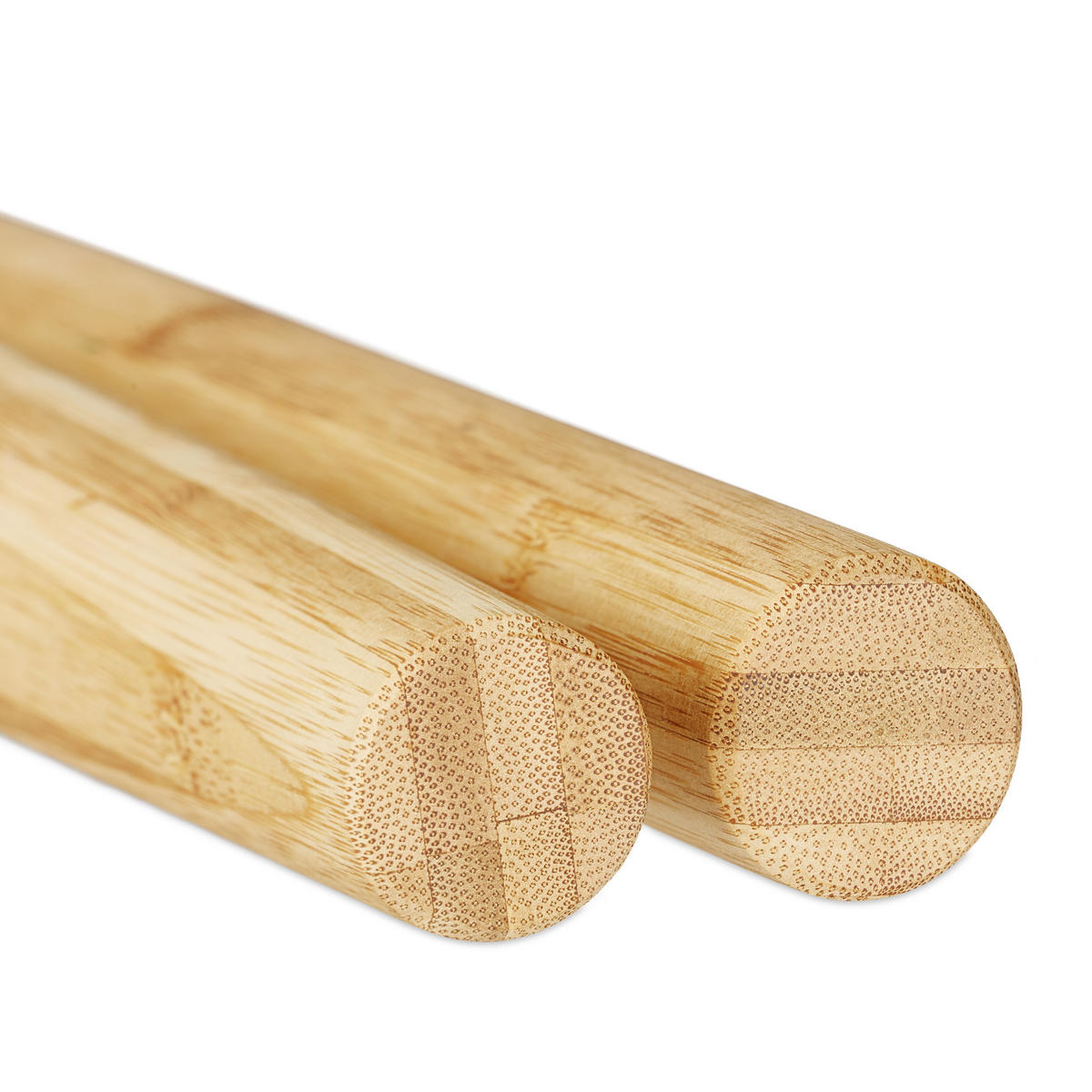 TEIGROLLER - Hellbraun, Holz (3.5cm) - Relaxdays