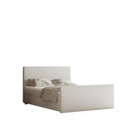 BOXBETT mit Bettkasten Matratze Topper LAGUNE Stoff Loop Perle 200x200 cm H2-Pocket - Champagner, Holz/Holzwerkstoff (200/200cm) - Kaiser Möbel