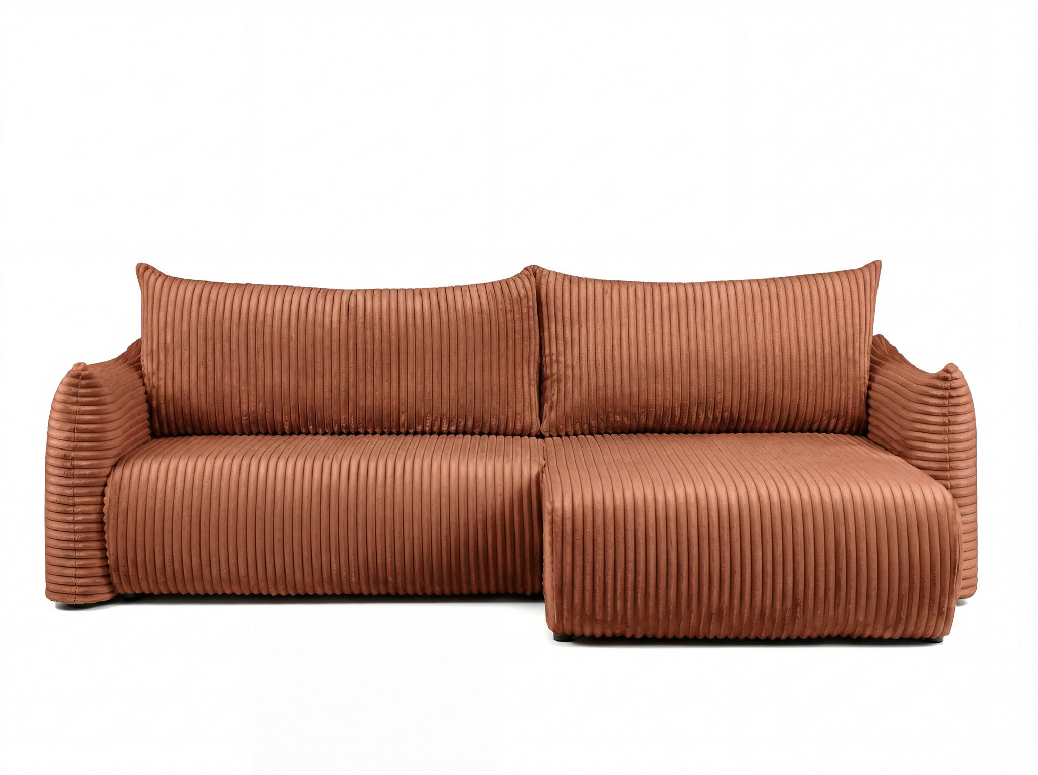 Fun Möbel Ecksofa Braun 260x154 cm
