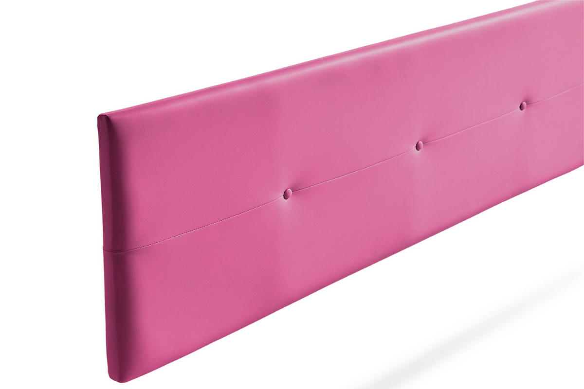 KOPFTEIL gepolstert NAPOLI Kunstleder 90x50x5 cm - Rosa - Moonia - Pink, Holz (90/5/50cm)