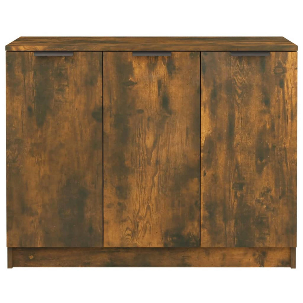 SIDEBOARD mit 3 Türen 90,5/30/70 cm aus Holzwerkstoff Räuchereiche Dekor - Braun, Holz (90.5/70/30cm) - vidaXL