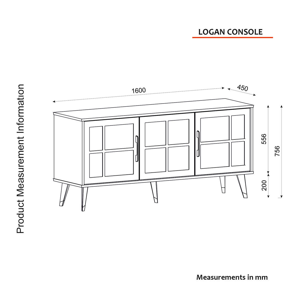 SIDEBOARD Logan Braun Grau - Braun/Grau, Holzwerkstoff (160/76/45cm) - moebel17