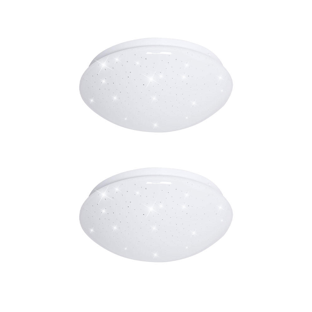 LED DECKENLEUCHTE Weiß Sternenhimmel Effekt - Weiß, Metall (21.5/7.8/7.8cm)