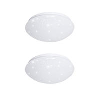 LED DECKENLEUCHTE Weiß Sternenhimmel Effekt - Weiß, Metall (21.5/7.8/7.8cm)