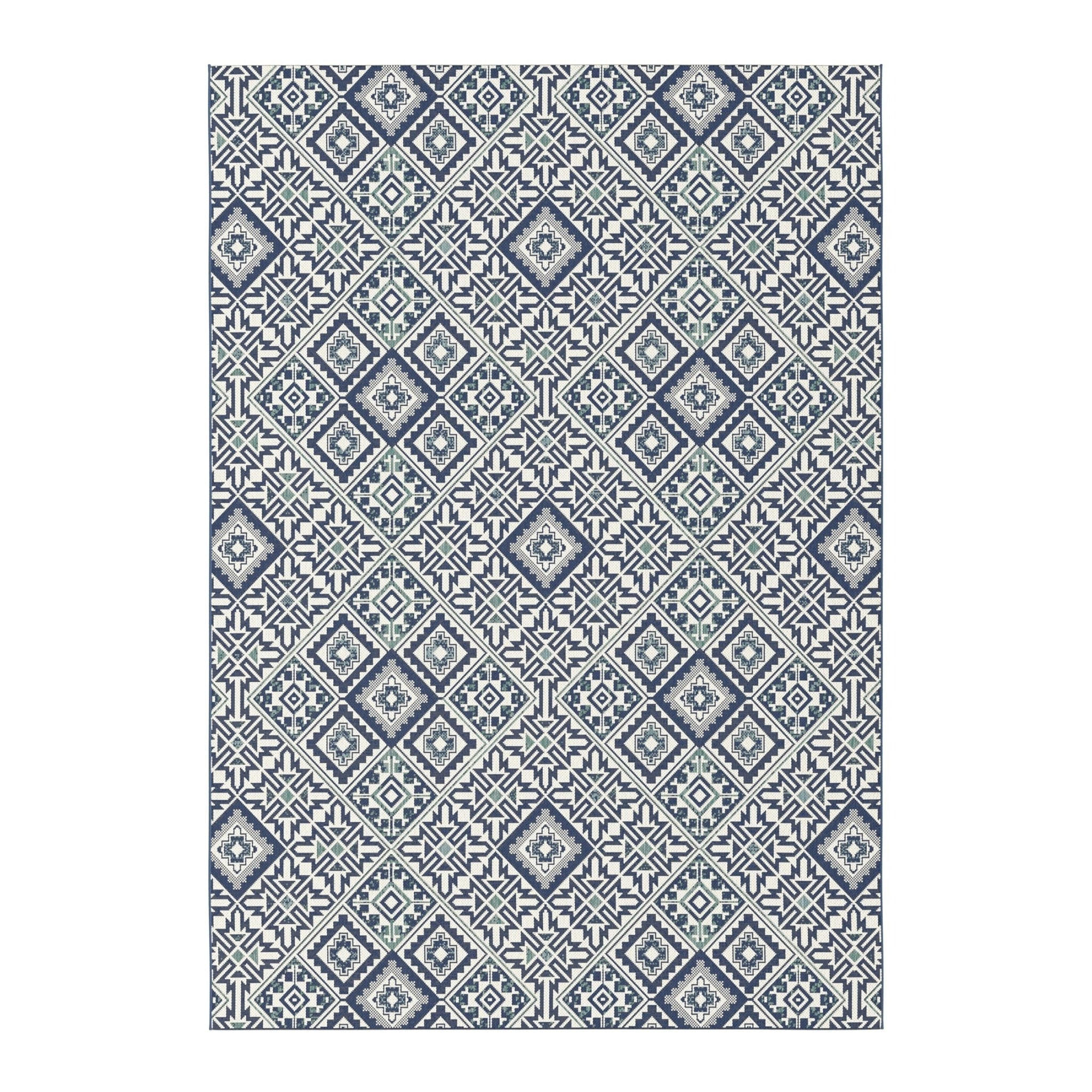 TEPPICH für Innen und Außen blau - Blau, Textil (80/150cm) - AFK Living