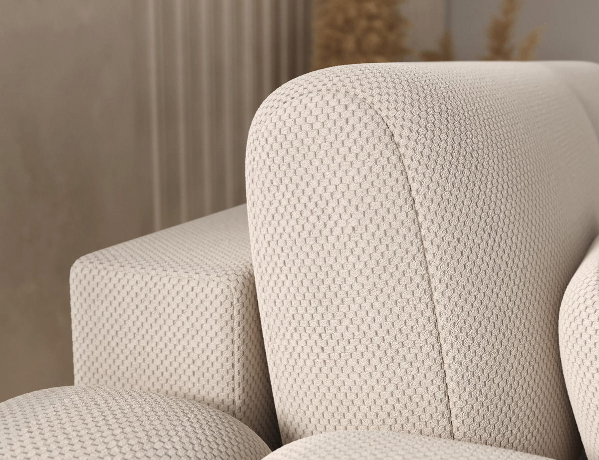 ECKSOFA COVELION L-Form – Schlaffunktion, Bettkasten, Wellenfederung, HR-Kaltschaum, inkl. Kissen, moderner Wohnkomfort - Beige, Kunststoff (260/167cm) - Wohnideebilder