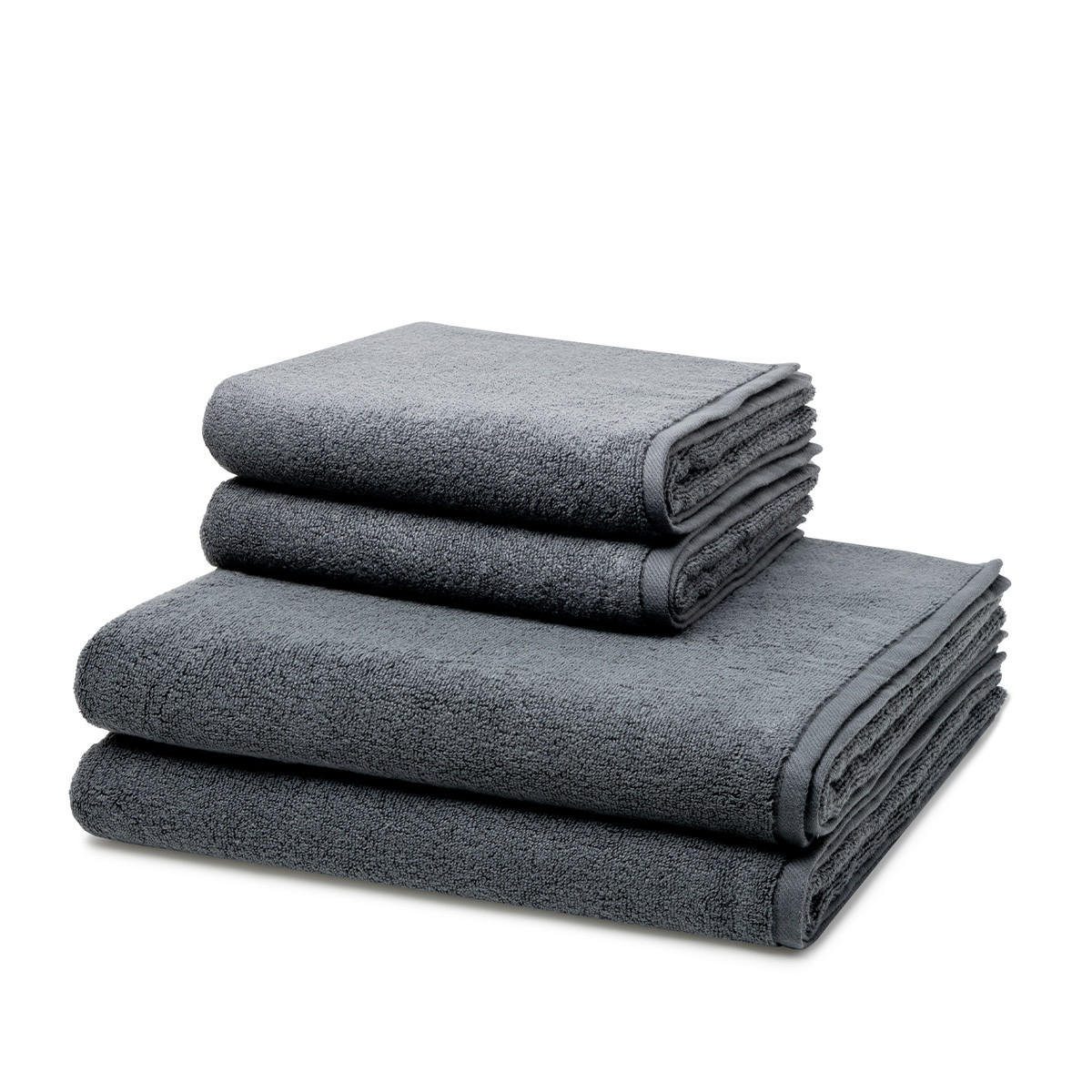 FROTTIERSET Sensual Skin 4-teilig - Dunkelgrau, Textil (50/100cm) - Ross