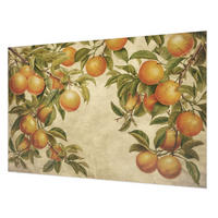 FOTOTAPETE 104x70 cm - Fruchtzweige - Grün, Textil (104/70cm) - Wallfluent