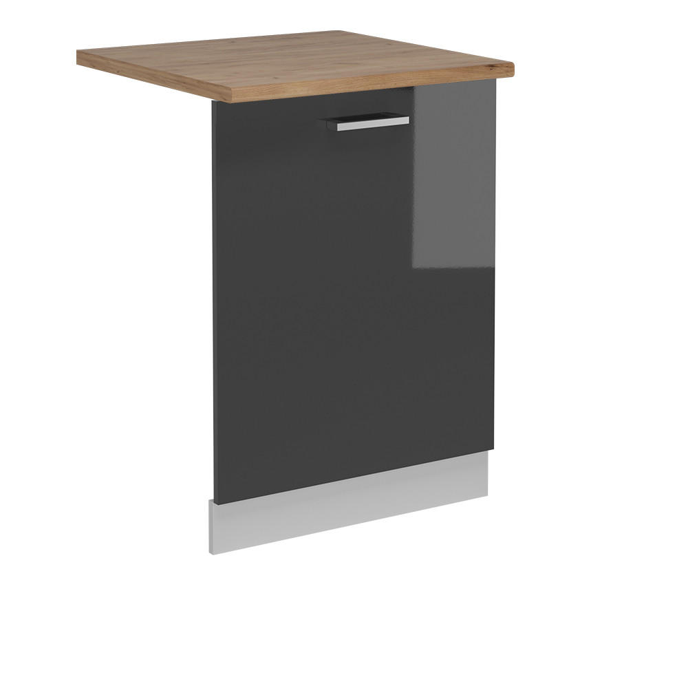 DISKMASKINENS FRONTPANEL R-Line Antracit högblank 60 cm , AP Oak Antracit, Vit 81.8/60/60 cm