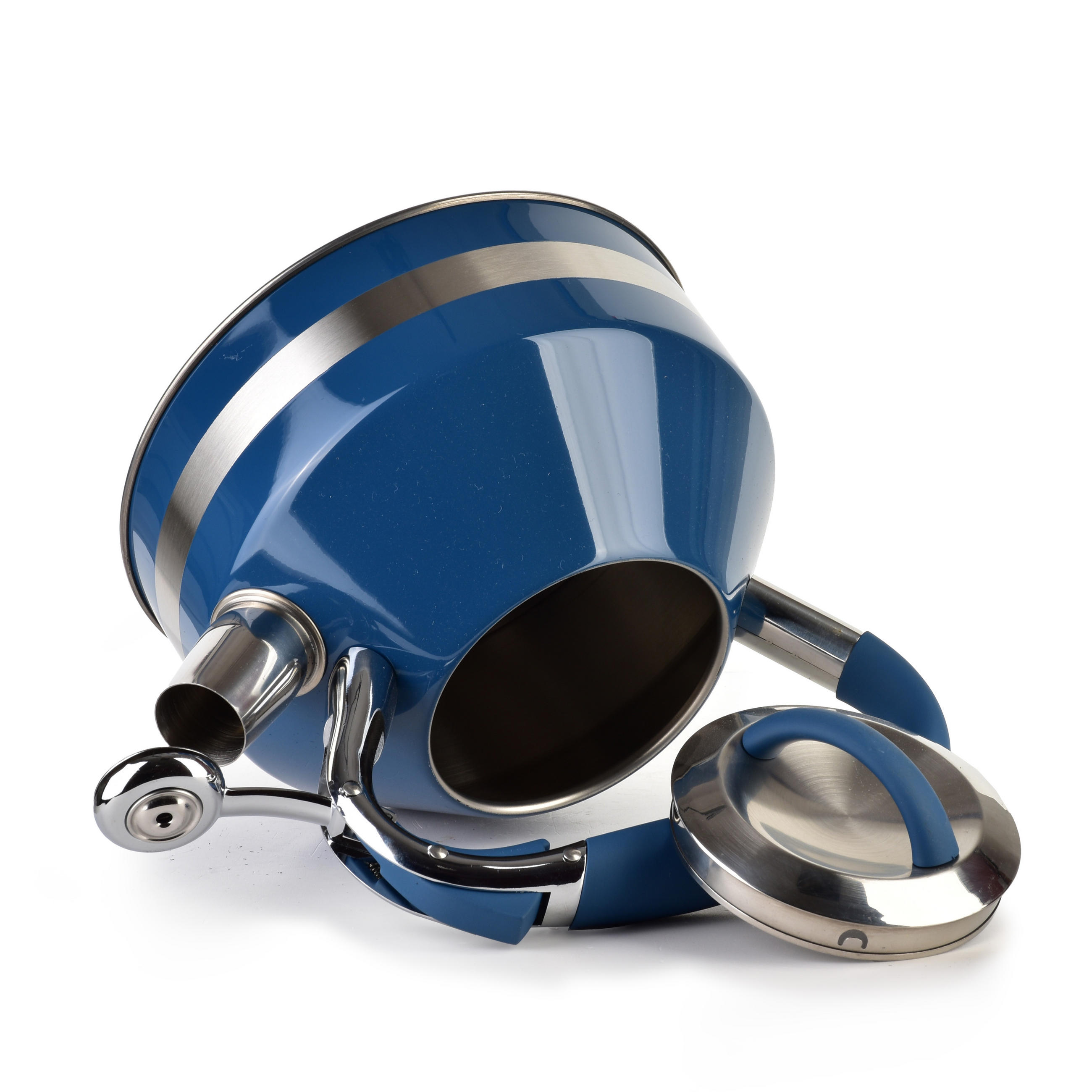 WASSERKESSEL Georg Blau 19.5/19.5/22 cm Metall - Blau, Metall (19.5cm) - Mondex