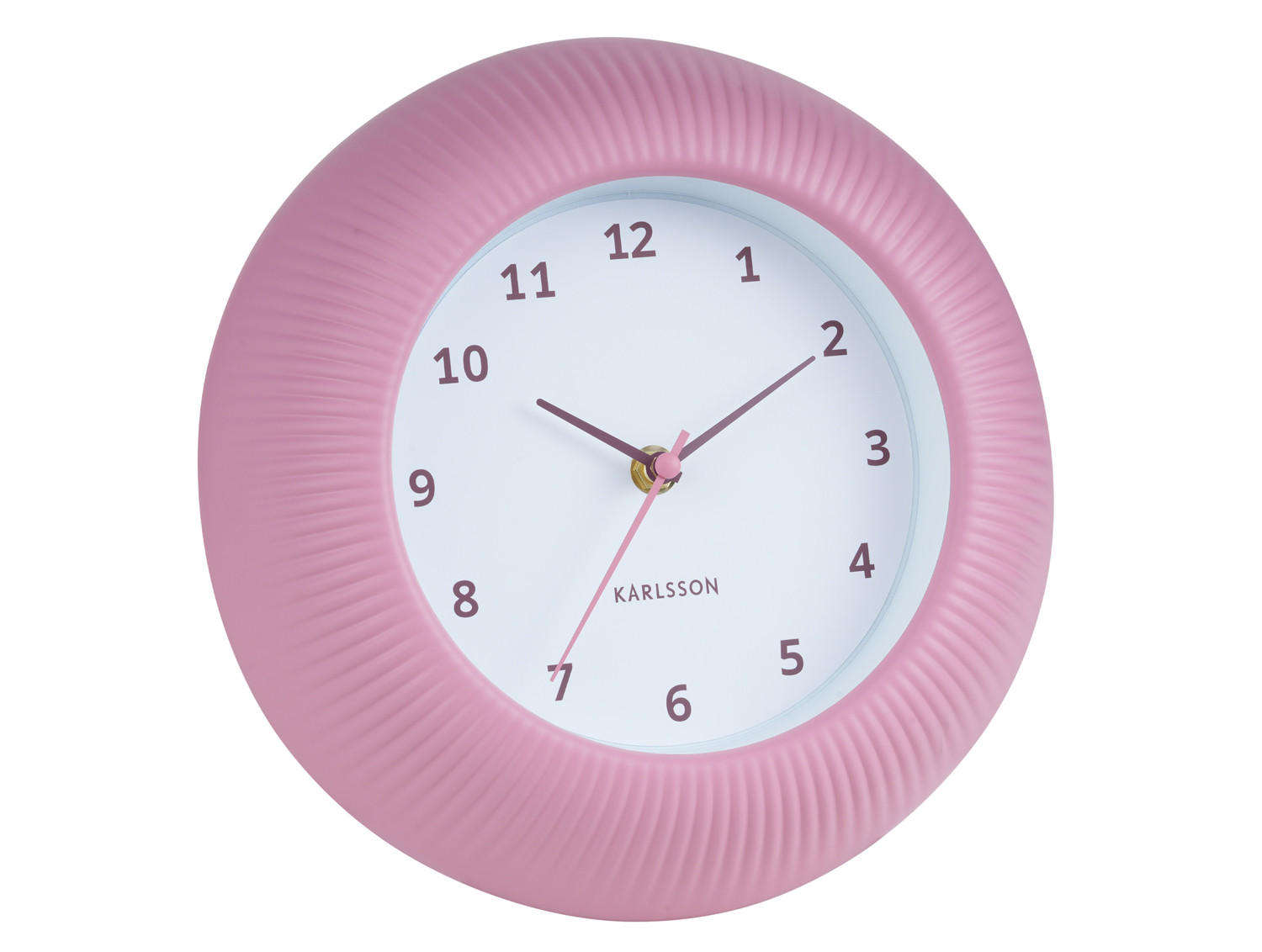 WANDUHR Tender Rib Ø25 cm - Pink, Kunststoff (25/4.5/25cm) - Karlsson