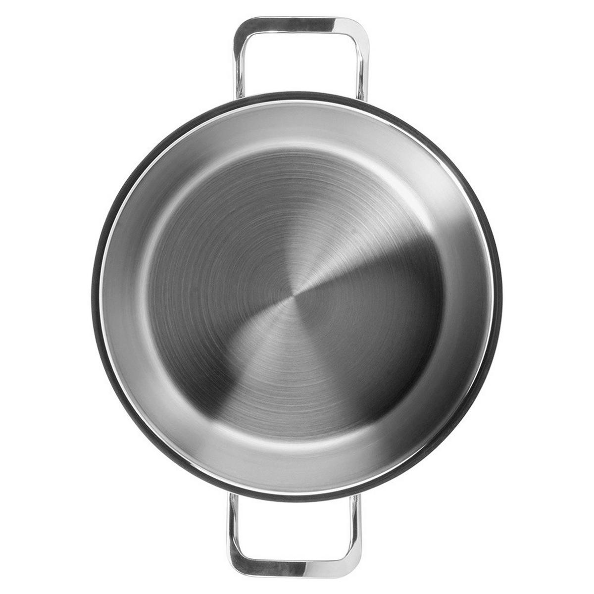KOCHTOPF Anett mit Edelstahldeckel silber - Silberfarben, Metall (4.6cm) - Orion 