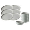 FRÜHSTÜCKSSET Jasper mint 12er Set - Mintgrün, Keramik (1/1/1cm) - Ritzenhoff Breker