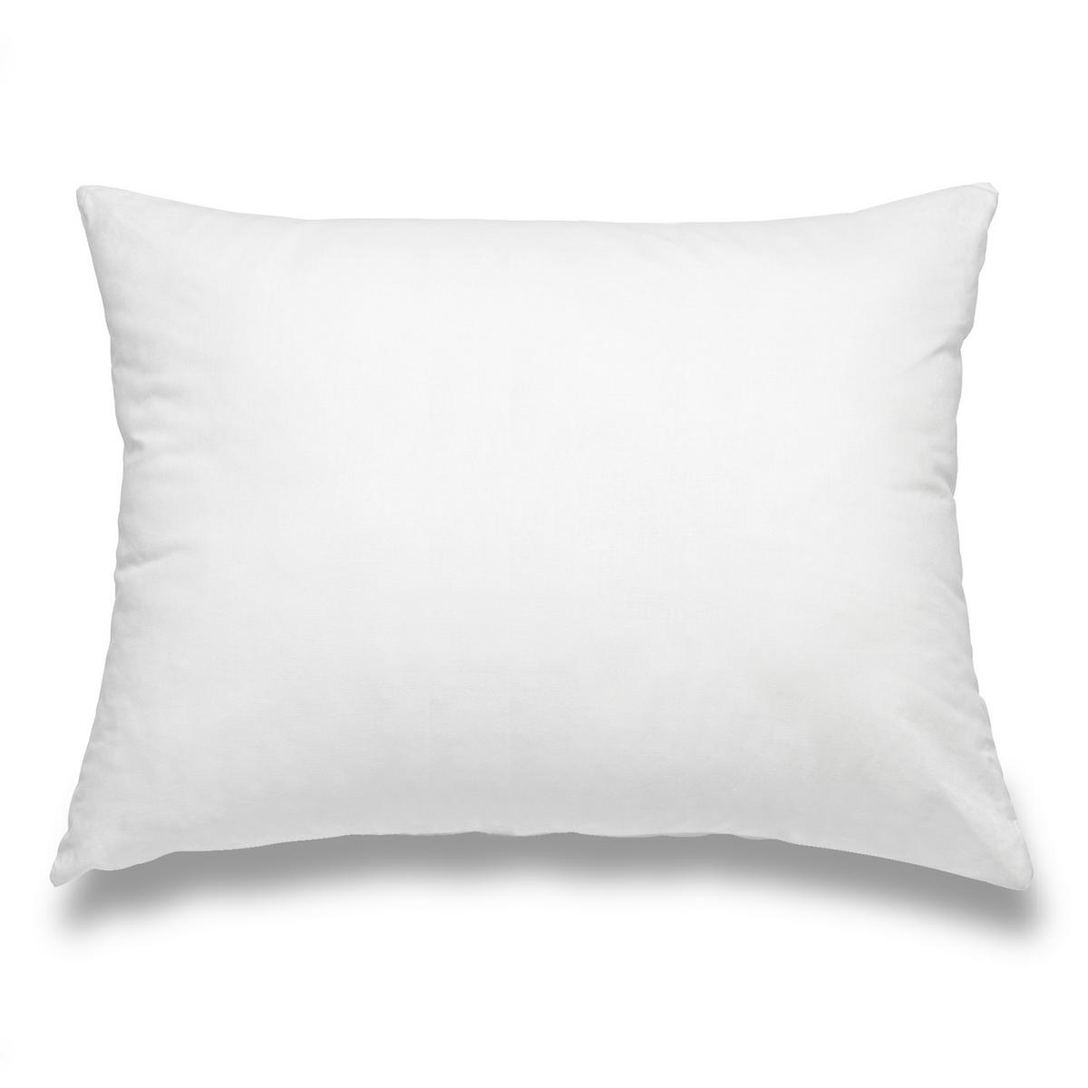 FEDERKISSEN 100% Federn 40/60 cm Bezug aus 100% Baumwolle - Weiß, Textil (60/40cm) - wometo