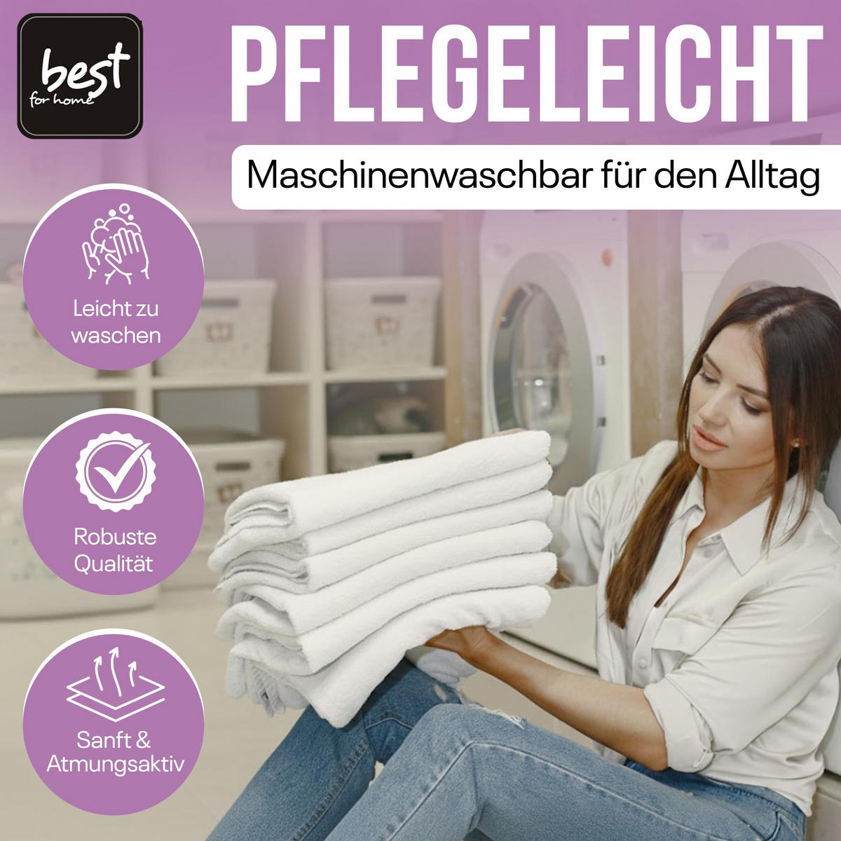 SPANNBETTLAKEN 160/200 cm, Jersey Elastisch 100 % Baumwolle Violett - Violett, Textil (160/200cm) - Best For Home