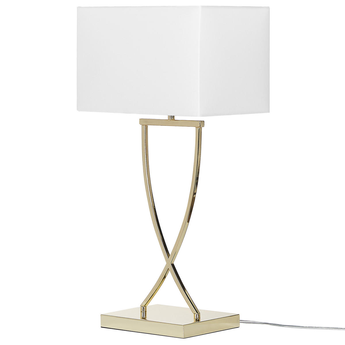 TISCHLEUCHTE Yasuni 20/32/62 cm - Weiß, Metall (20/32/62cm) - Beliani