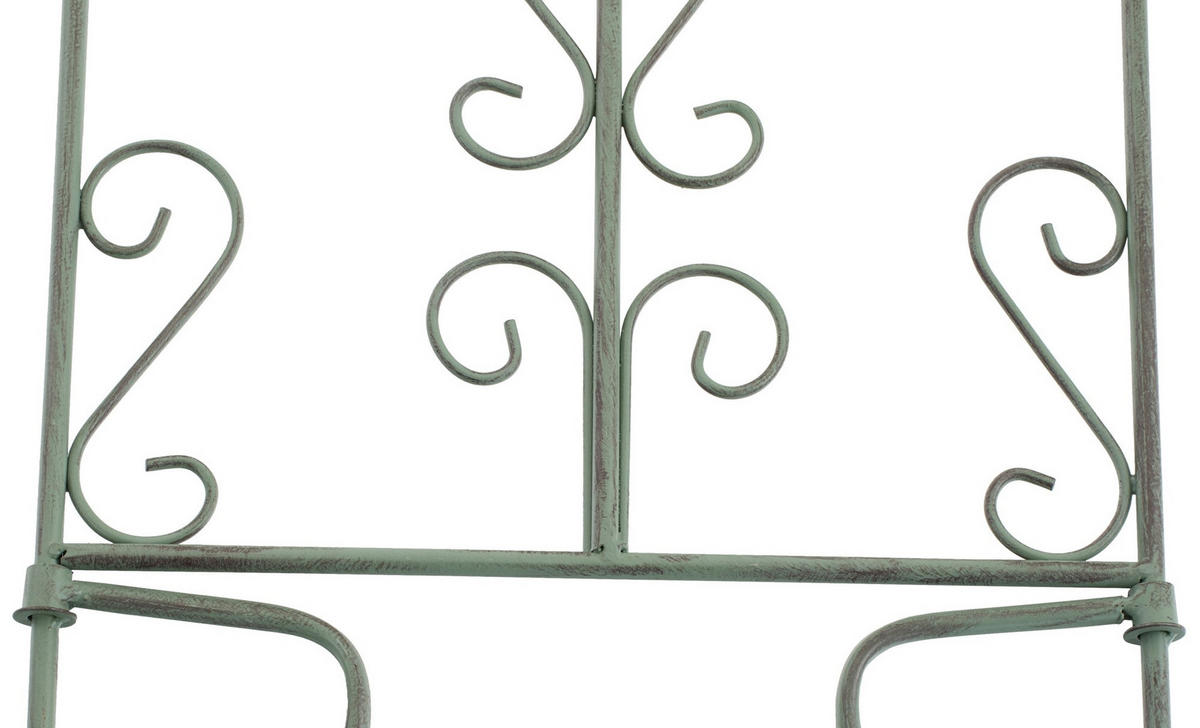 RANKGITTER 2er Set Metall antik-grün - Grün, Metall (35/122/1cm) - CLP