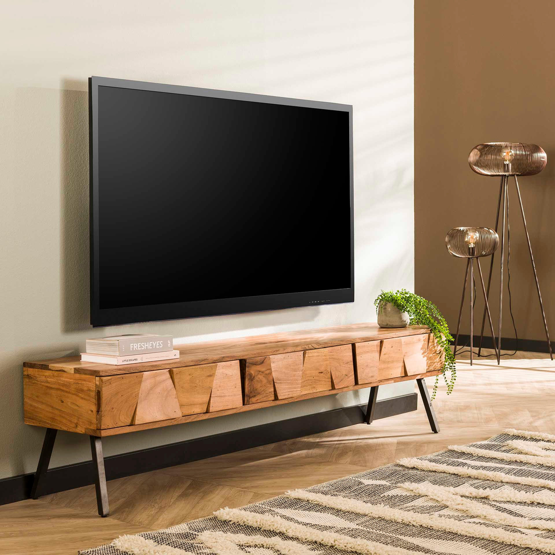 TV-MÖBEL Demn Brown 40/180/45 cm - Braun, Holz (180/45/40cm) - Hoyz Collection