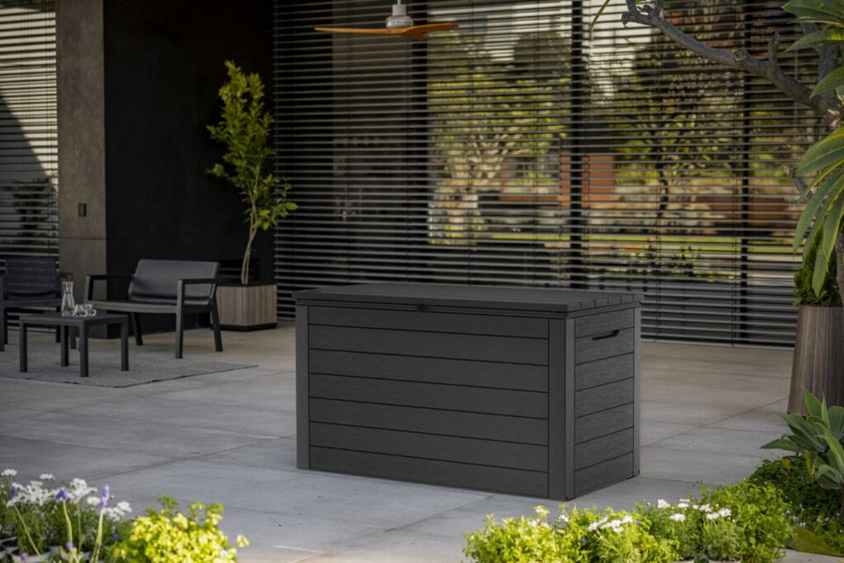 GARTENBOX Ontario - Dunkelgrau, Kunststoff (67.4/73.7/129cm) - Keter