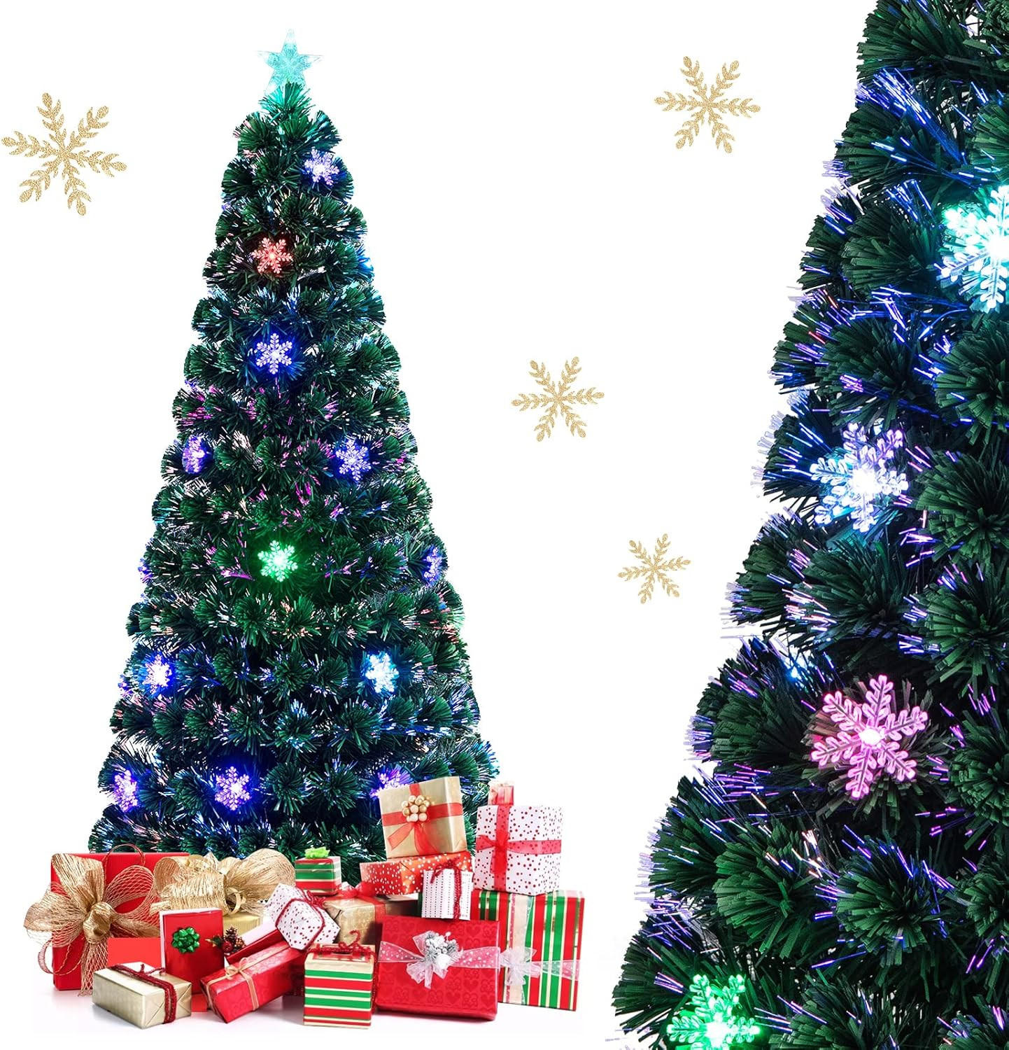 WEIHNACHTSBAUM Grün - Grün, Kunststoff (180cm) - COSTWAY
