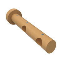 TRÄGER FÜR GARDINENSTANGEN 20 mm Ø, Talena 2-läufig, Buche - Buchefarben, Holz (18/5.3/5.3cm) - INTERDECO