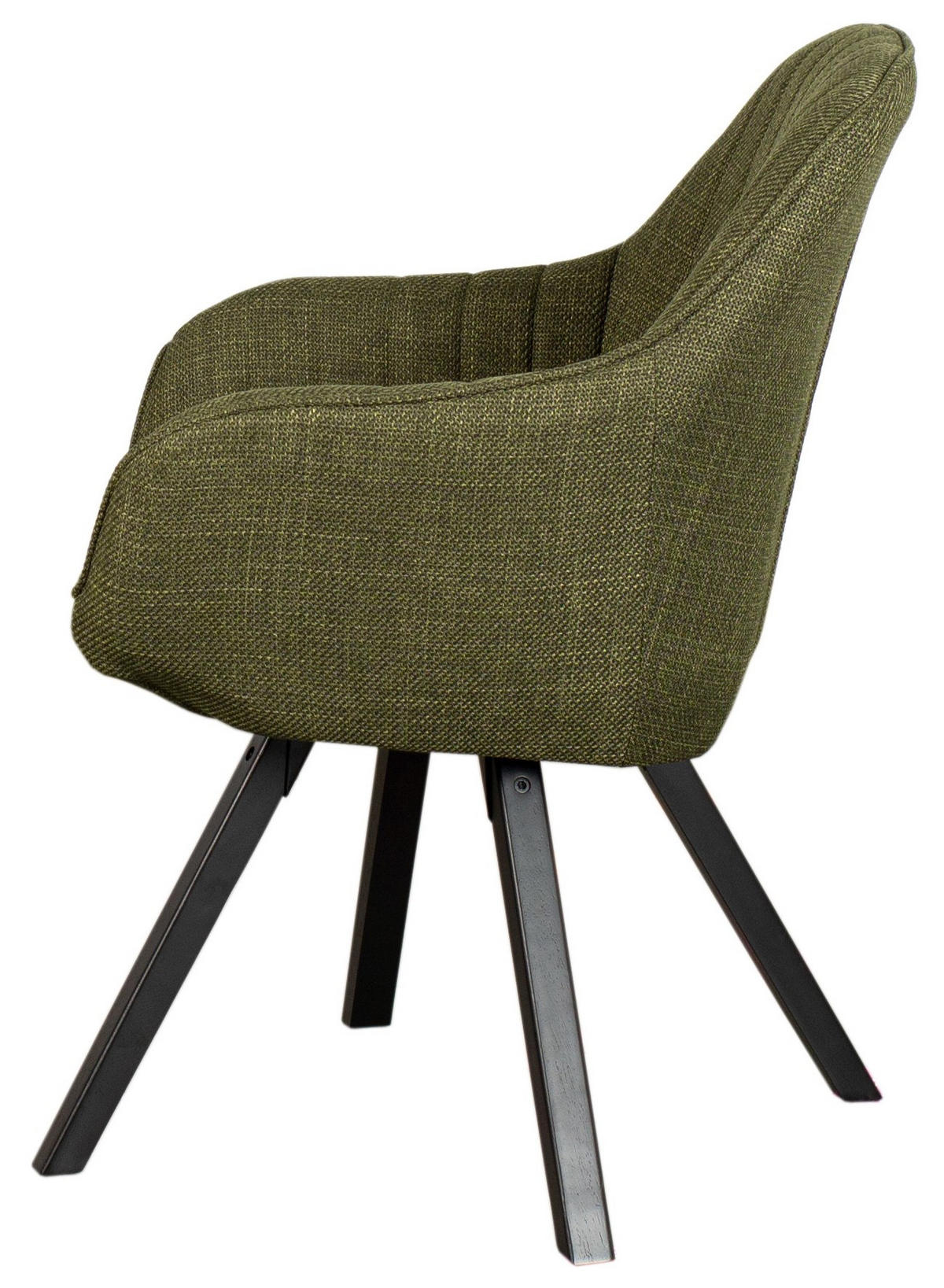 DININGSESSEL Matera - drehbar - grün - Schwarz/Grün, Textil/Metall (59/84/61cm) - bene living